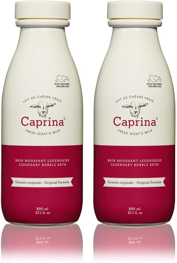 Caprina by Canus Fresh Goats Foaming Milk Body Bath, Original 27.1 oz by Li%27l+Goat%27s+Milk+Petite+Ch%C3%A8vre