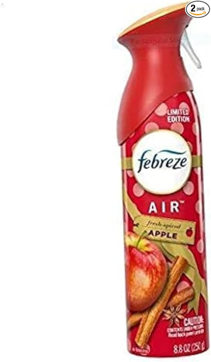 Febreze Air Odor-Eliminating Air Freshener, Fresh-Spiced Apple, 2 Ct, 8.8 Fl Oz by Febreze