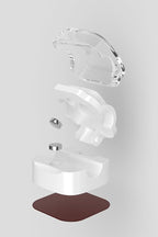 Magnetic Cable Clips, Adjustable Cord Holder Management, Adhesive Wire Keeper Organizer for Home Office Desk Phone PC Car Wall Desktop Nightstand Appliance (9-Pack White Crystal)