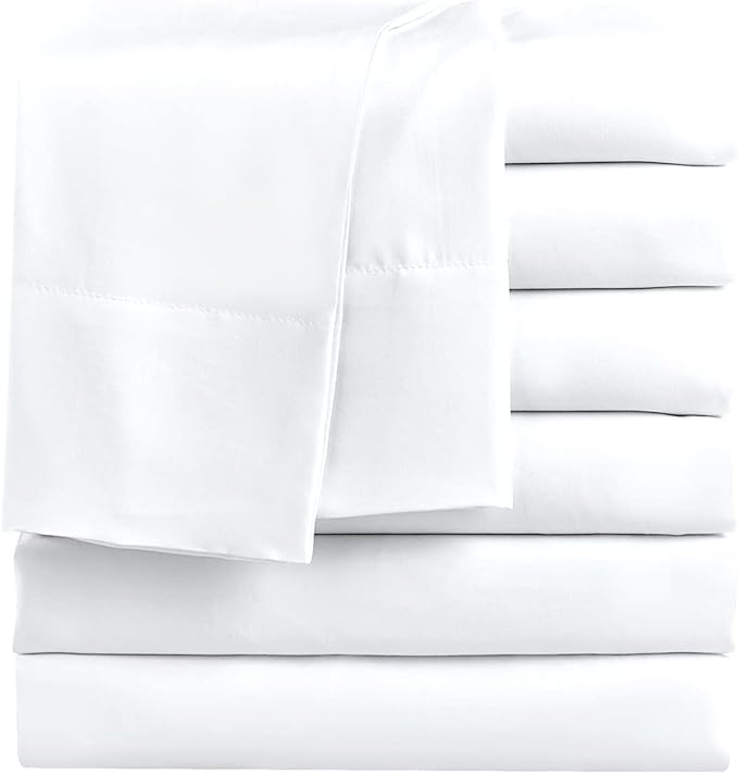 FreshCulture Queen Flat Sheets Only, Soft Microfiber Bedding Sheets by FreshCulture