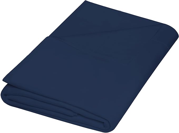 ZPECC Full Flat Sheet Only 1 Pack, Durable Navy Top Bed Sheets Hypoallergenic by ZPECC-ABrandThatHasBeenFocusedOnBabyProductsFor18Years