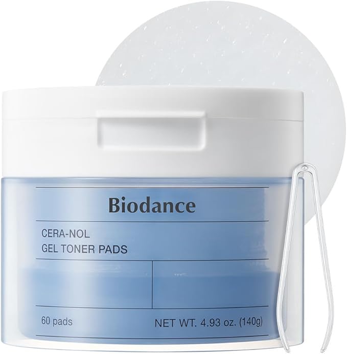 Biodance Cera-NOL Gel Toner Pads, Deep Hydrating & Soothing Toner Pads by BIODANCE