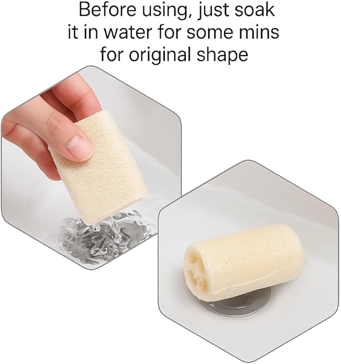 Loofah Body Scrubber Sponge 4-Pack - Image 6