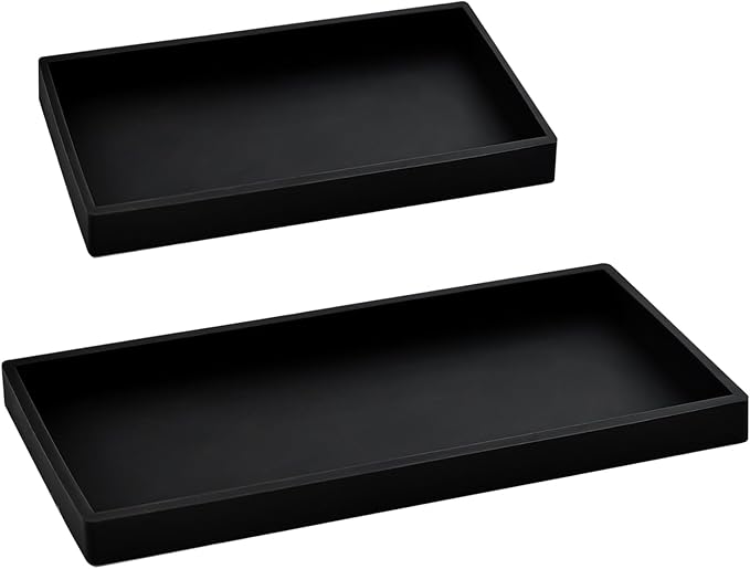 2PCS Silicone Soap Dispenser Tray, Kitchen soap Caddy countertop, Lotion Bottles by BasedFloor