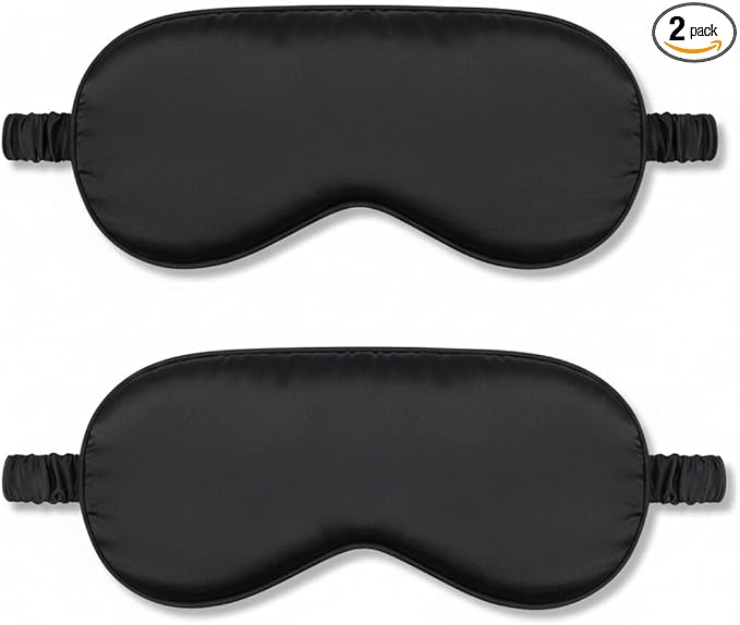 2Pack Silk Sleep Mask, Eye Mask by IEKEODI
