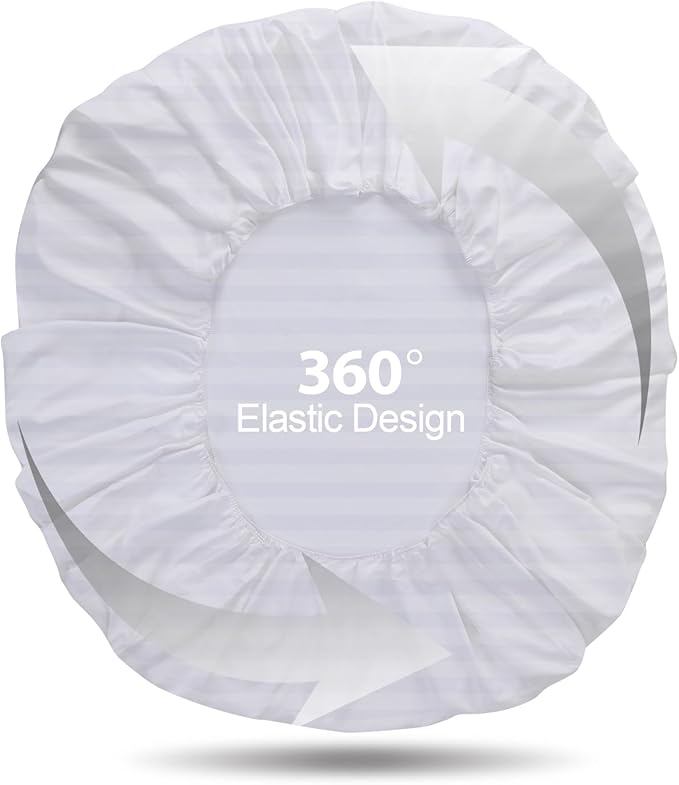 100% Egyptian Cotton Fitted Sheet Queen Size, 600 Thread Count, Single Fitted - Image 8