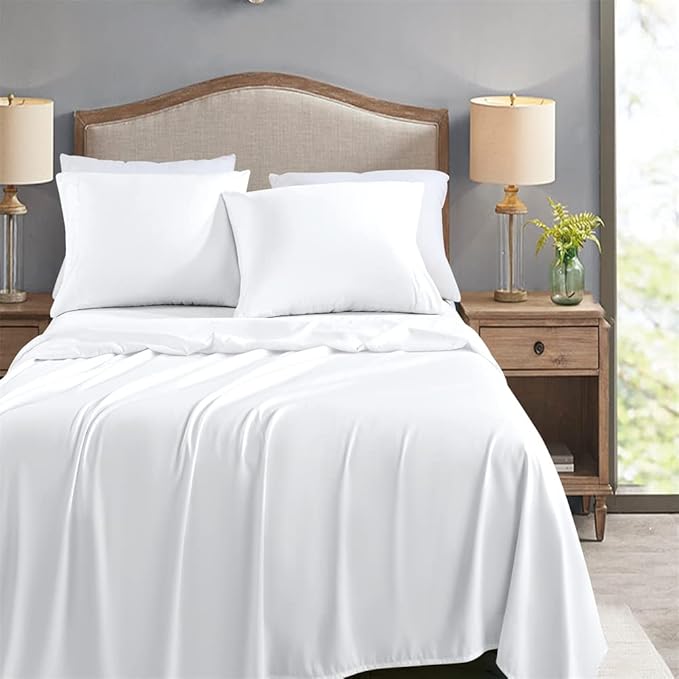 FreshCulture Queen Flat Sheets Only, Soft Microfiber Bedding Sheets - Image 4