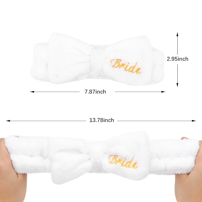 Semato Bachelorette Party Favor Set Bride and Bridesmaid Spa Headband Skincare - Image 3