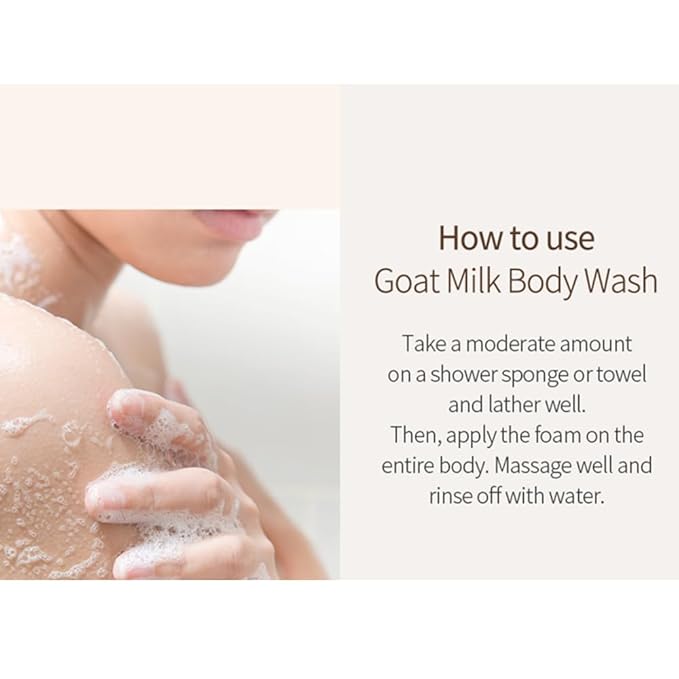 SHOWERMATE Goat Milk Body Wash Manuka Honey 27 fl oz / 800 ml - Image 5