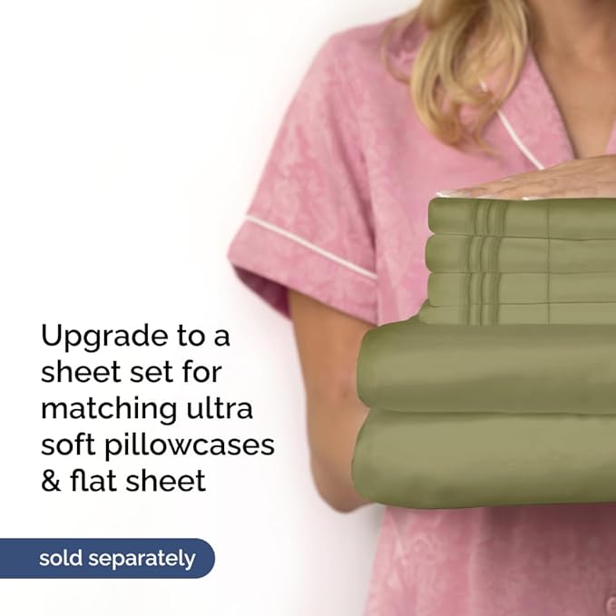 Extra Deep King 400 Thread Count Cotton Fitted Sheet - Image 7