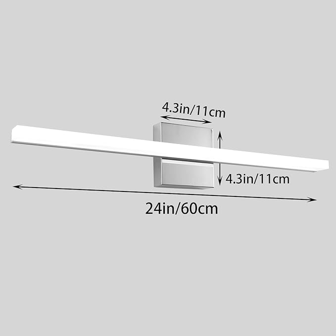 LED Bathroom Vanity Light 24inch Over Mirror Lighting Fixture Modern Indoor - Image 4