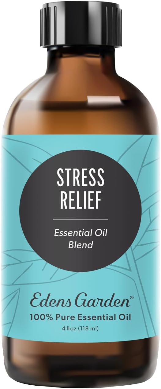 Edens Garden Stress Relief Essential Oil Blend 100% Pure & Natural Best Recipe by EdensGarden