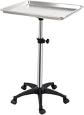 Salon Rolling Tray, Height Adjustable Tattoo Tray Rolling Cart, Storage Utility by Roixeeds