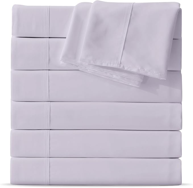 Maple&Stone Full Flat Sheet 6 Pack, Premium Soft & Breathable, Brushed by MapleStone