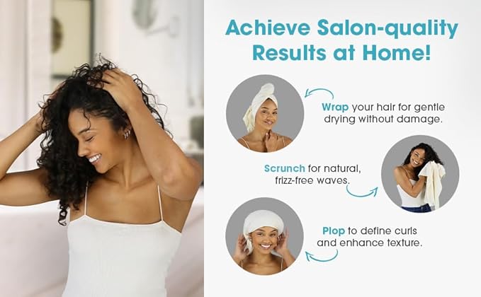 Hair RePear The Ultimate Hair Towel – Standard 21" x 44" Cotton Hair Towel - Image 7