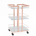 Esthetician Cart with Wheels Utility Salon Rolling Trolley, Mobile Storage by OmySalon
