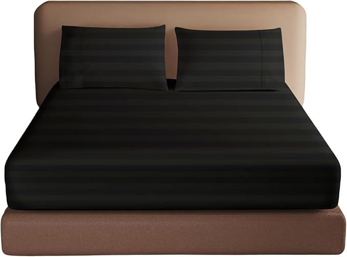 100% Egyptian Cotton Fitted Sheet Twin Size, 600 Thread Count, Single Fitted by ZaizaiHome