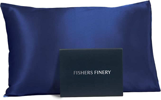 Fishers Finery 19mm 100% Pure Mulberry Silk Pillowcase, Quality Tested by FishersFinery