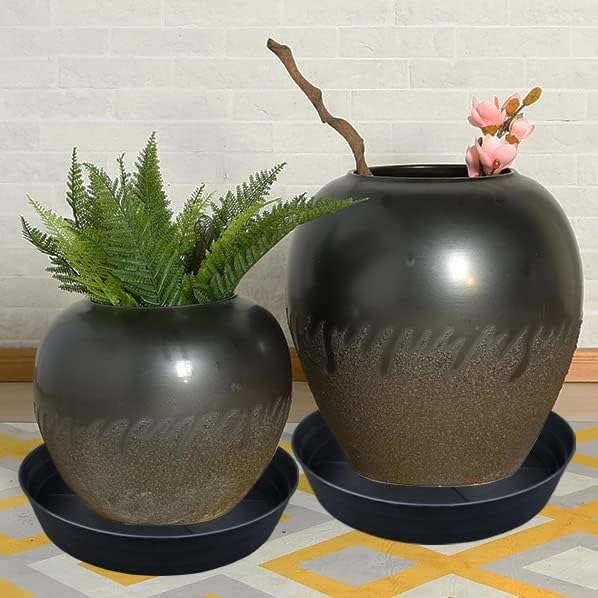 LWALRS Plant Saucer 18 Inch, Extra Large Planter Saucer 4 Pack, Plastic Plant - Image 5