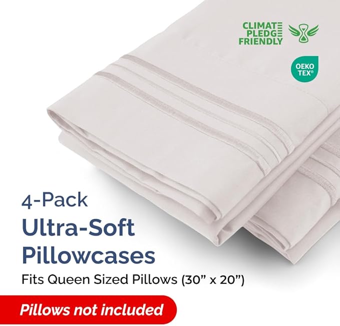 Queen Pillow Cases Set of 4 - Image 2