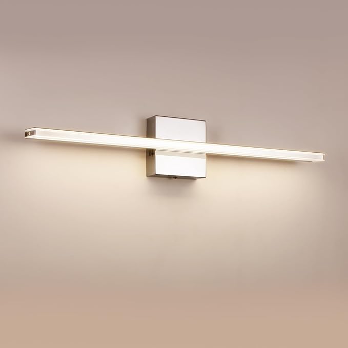 Chrome Vanity Lights for Bathroom 5CCT Dimmable Bathroom Lighting Fixtures Over - Image 8