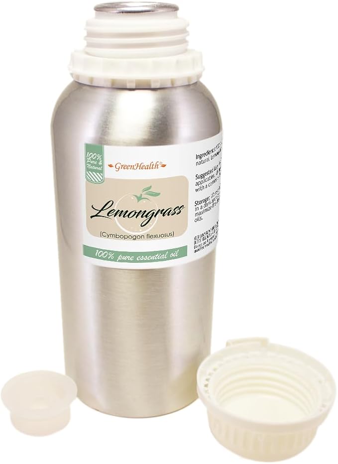 GreenHealth - Lemongrass Essential Oil - 16 fl oz - Aluminum Bottle - 100% - Image 6