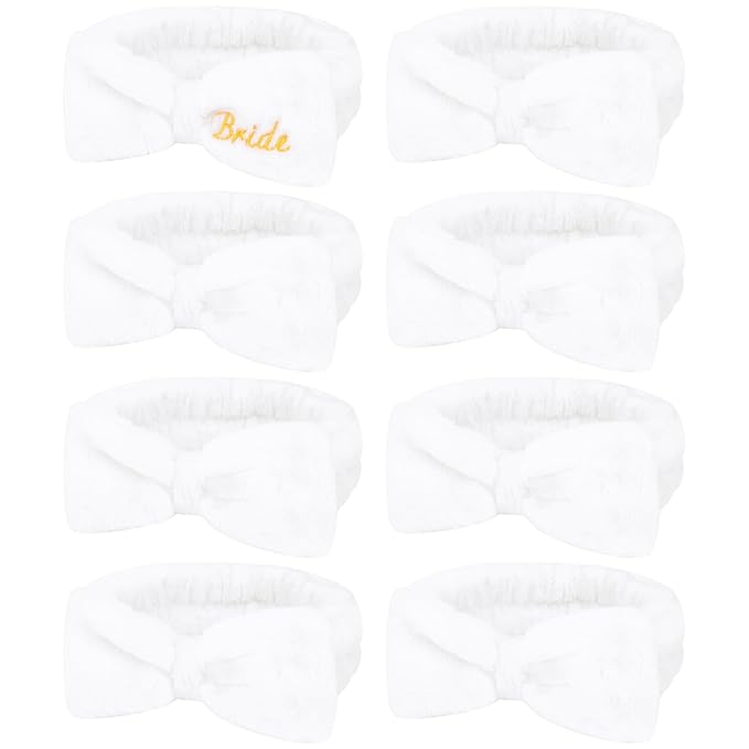 Semato Bachelorette Party Favor Set Bride and Bridesmaid Spa Headband Skincare by Semato