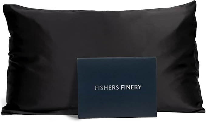 Fishers Finery 25mm 100% Pure Mulberry Silk Pillowcase by FishersFinery