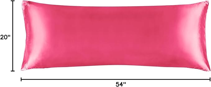 BEDELITE Satin Body Pillow Cover, Super Soft and Cooling Body Pillow Pillowcase - Image 8