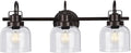 Bronze Bathroom Vanity Lights, 3-Light Vanity Light Fixtures by RokiniiCasa