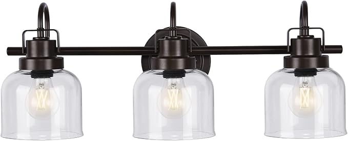 Bronze Bathroom Vanity Lights, 3-Light Vanity Light Fixtures by RokiniiCasa