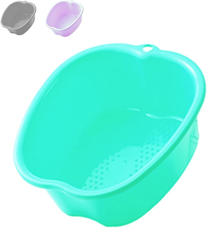 AXLOFO® Foot Soaking Bath Basin, Large Plastic Foot Soaking Tub, Feet Massage by AXLOFO