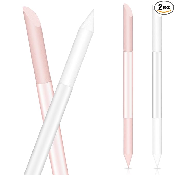 Glass Cuticle Pusher Set of 2 Manicure Sticks by Sliverdew