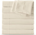 Maple&Stone Twin Flat Sheet 6 Pack, Premium Soft & Breathable, Brushed by MapleStone