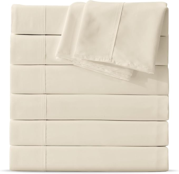 Maple&Stone Full Flat Sheet 6 Pack, Premium Soft & Breathable, Brushed by MapleStone