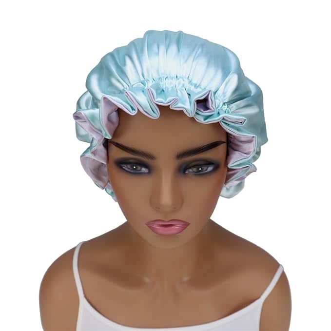 Adjustable Silk Satin Bonnet Hair Care Caps - Image 5