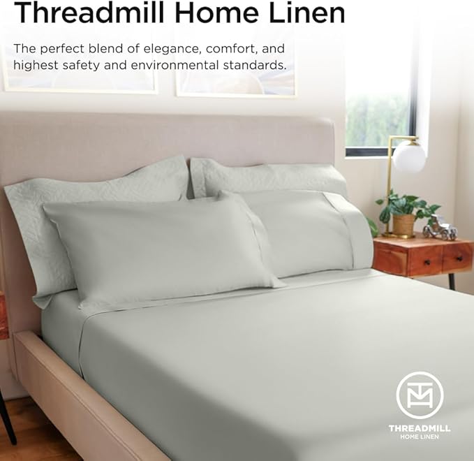Threadmill Luxury 800 Thread Count California King 100% Cotton Sheets - Image 8