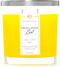 Colonial Candle Fresh Lemon Zest Scented Candle Jar, Highly Fragranced Candles by ColonialCandle