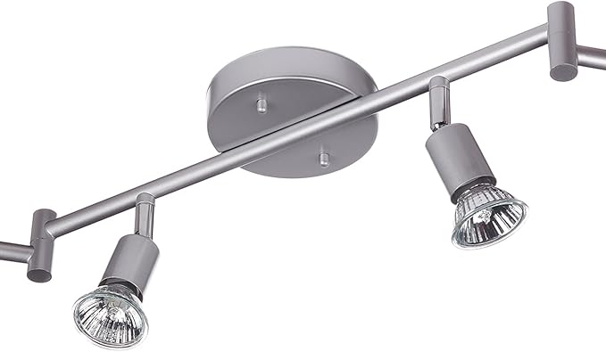 Globe Electric 59351 Payton 6-Light Foldable Track Lighting, Matte Silver - Image 3