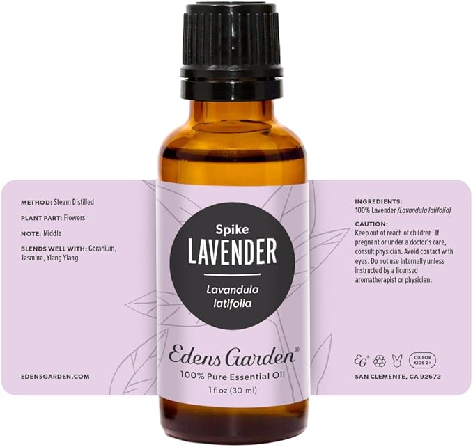 Edens Garden Lavender- Spike Essential Oil- 100% Pure Premium Grade, Therapeutic - Image 8