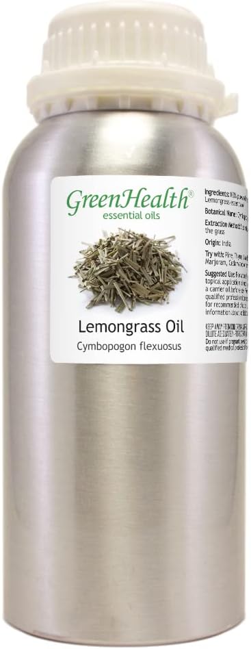 GreenHealth - Lemongrass Essential Oil - 16 fl oz - Aluminum Bottle - 100% - Image 2