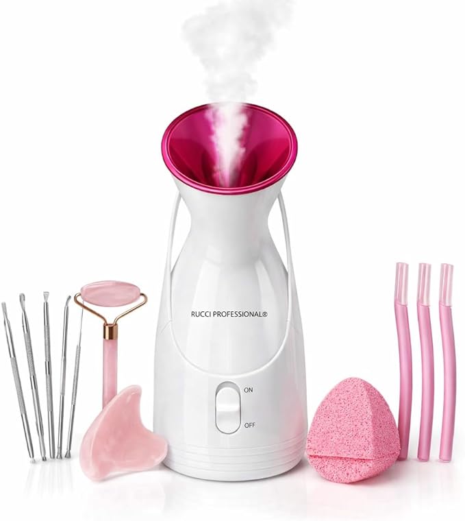 Nano Ionic Facial Steamer Spa Kit, 12-Piece Skincare Set by Unknown
