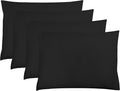 ZPECC Black Pillow Cases Queen Size Set of 4, 20x30 Envelope Closure Pillowcases by ZPECC-ABrandThatHasBeenFocusedOnBabyProductsFor18Years