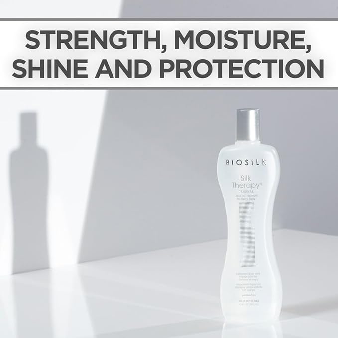 BioSilk Silk Therapy Original, Reconstructing Leave-In Hair Treatment, Adds - Image 2