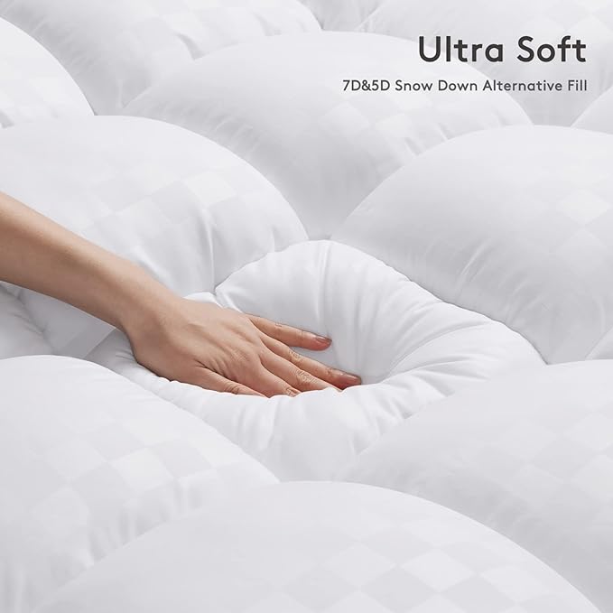 SameBed Mattress Topper Full, Extra Thick Mattress Pad Cover - Image 5