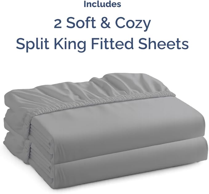 Split King Fitted Bed Sheet - Image 4