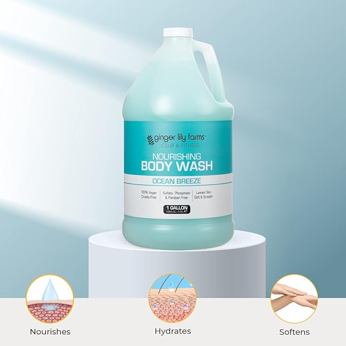 Ginger Lily Farms Club & Fitness Nourishing Body Wash, 100% Vegan & Cruelty-Free - Image 5