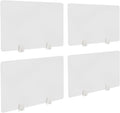 4PCS Desk Dividers Office Partitions,Privacy Desk Panel Protective, Frosted Acrylic with Clamps Classroom Privacy Shield for Offices Schools Call Centers 23.62x15.75in (Frosted Color)