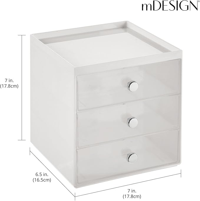 mDesign Plastic 3 Drawer Organizer - Image 2