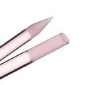 BONA FIDE BEAUTY Glass Cuticle Pusher, 1-Pieces Pink Gentle Czech Manicure Stick by BonaFideBeauty